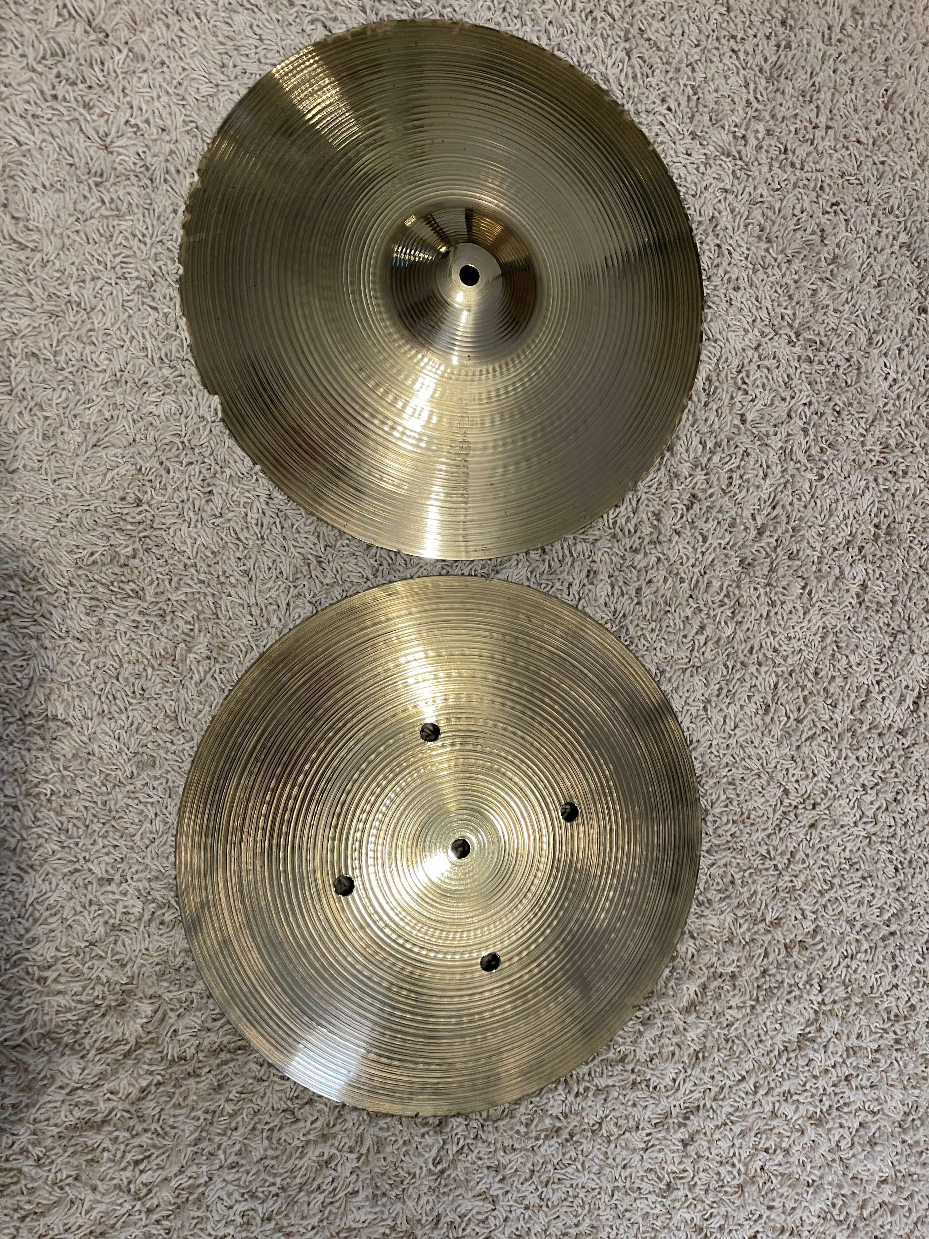 Ziljian New Beat 14" Hi-Hats 1980's (Used) - Drumsplitters.com