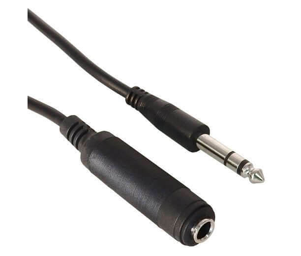 Economy Stereo 1/4" Male/Female Extension Cable